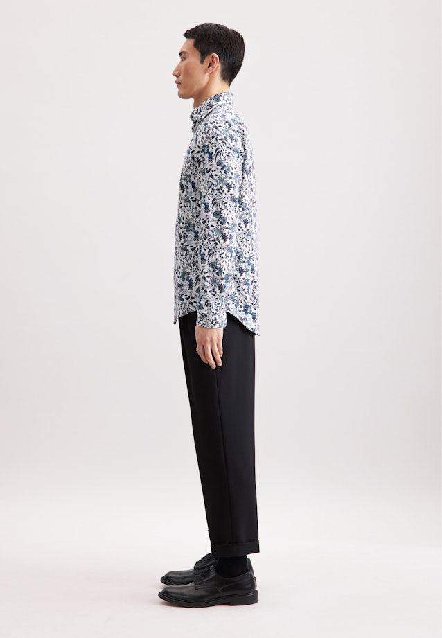 Shaped Business shirt Print in Grün |  Seidensticker Onlineshop