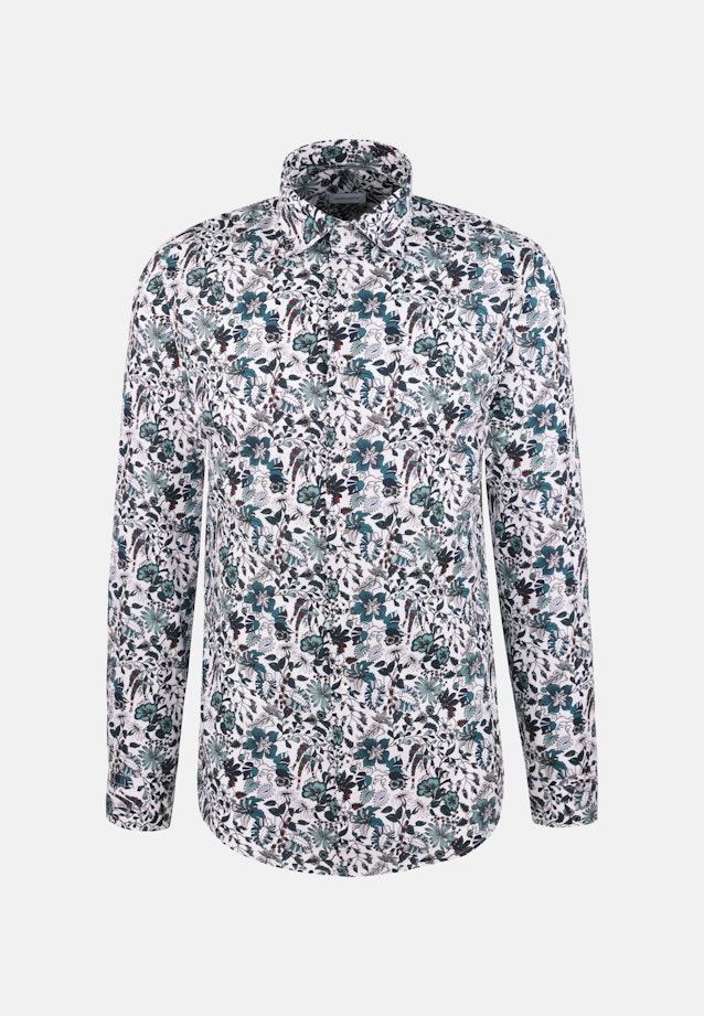 Shaped Business shirt Print in Grün |  Seidensticker Onlineshop