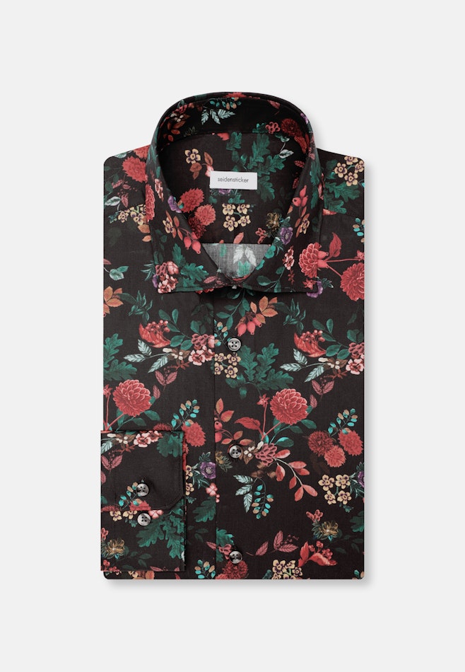 Shaped Business shirt Print in Grey | Seidensticker online shop