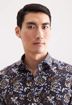 Shaped Business shirt Print in Braun |  Seidensticker Onlineshop