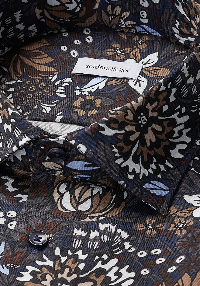 Shaped Chemise d'affaires Imprimé dans Marron | Boutique en ligne Seidensticker