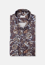 Shaped Business shirt Print in Braun |  Seidensticker Onlineshop