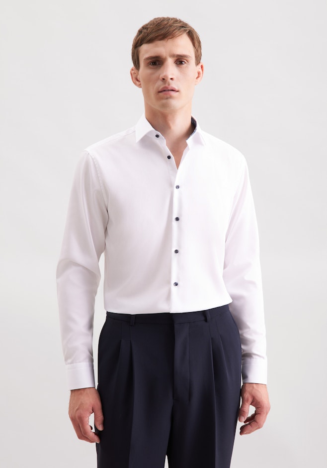 Regular Business Hemd Uni in Weiß | Seidensticker Onlineshop