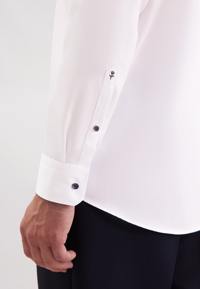 Regular Business shirt Uni in Weiß |  Seidensticker Onlineshop