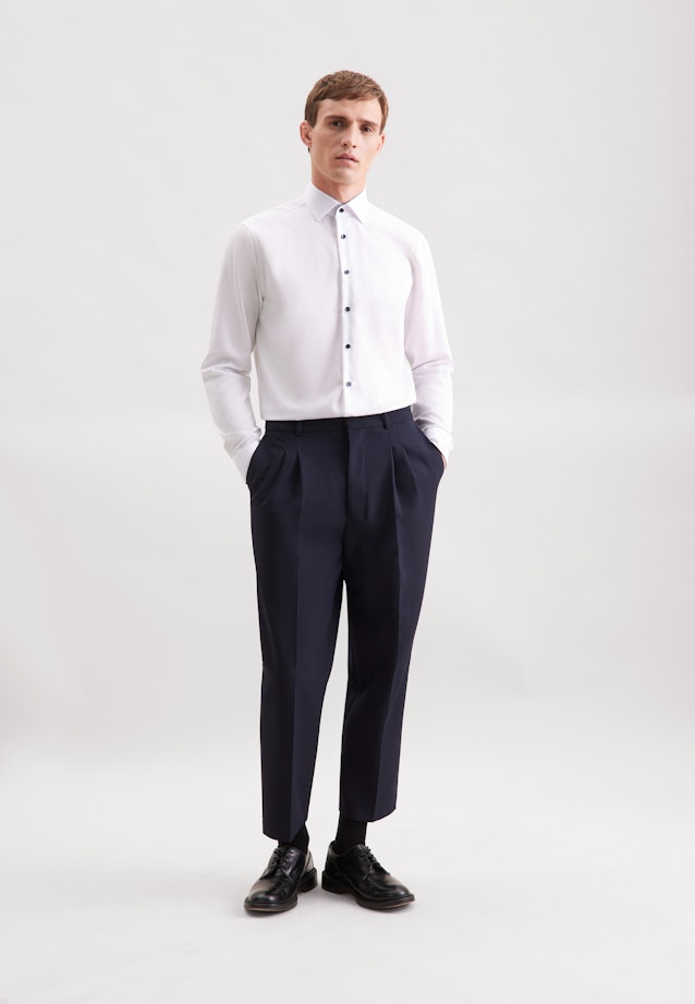 Regular Business shirt Uni in Weiß |  Seidensticker Onlineshop