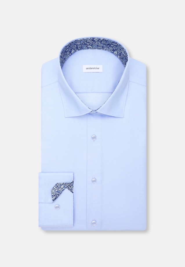 Regular Business Hemd Uni in Mittelblau |  Seidensticker Onlineshop