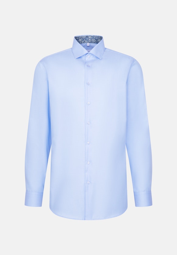 Regular Business shirt Uni in Mittelblau |  Seidensticker Onlineshop