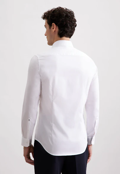 Shaped Business Hemd Uni in Weiß |  Seidensticker Onlineshop