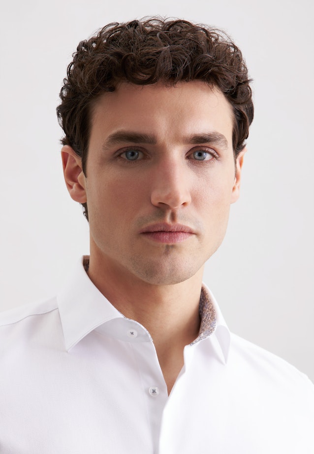 Shaped Business Hemd Uni in Weiß |  Seidensticker Onlineshop