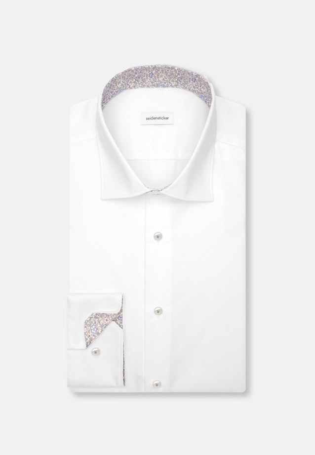 Shaped Business Hemd Uni in Weiß |  Seidensticker Onlineshop