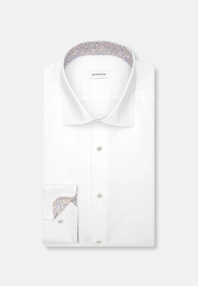 Shaped Chemise d'affaires Uni dans Blanc | Boutique en ligne Seidensticker