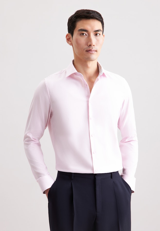 Shaped Business Hemd Uni in Rosa | Seidensticker Onlineshop