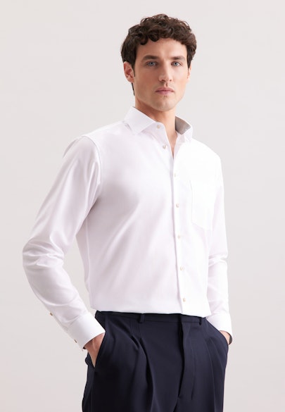 Comfort Chemise d'affaires Uni in Blanc |  Seidensticker Onlineshop