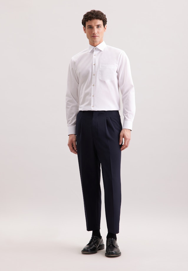 Comfort Business Hemd Uni in Weiß |  Seidensticker Onlineshop