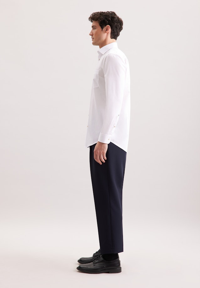Comfort Chemise d'affaires Uni in Blanc |  Seidensticker Onlineshop