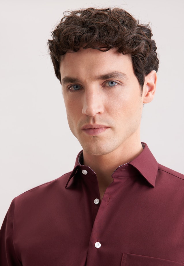 Comfort Business Hemd Uni in Rot |  Seidensticker Onlineshop