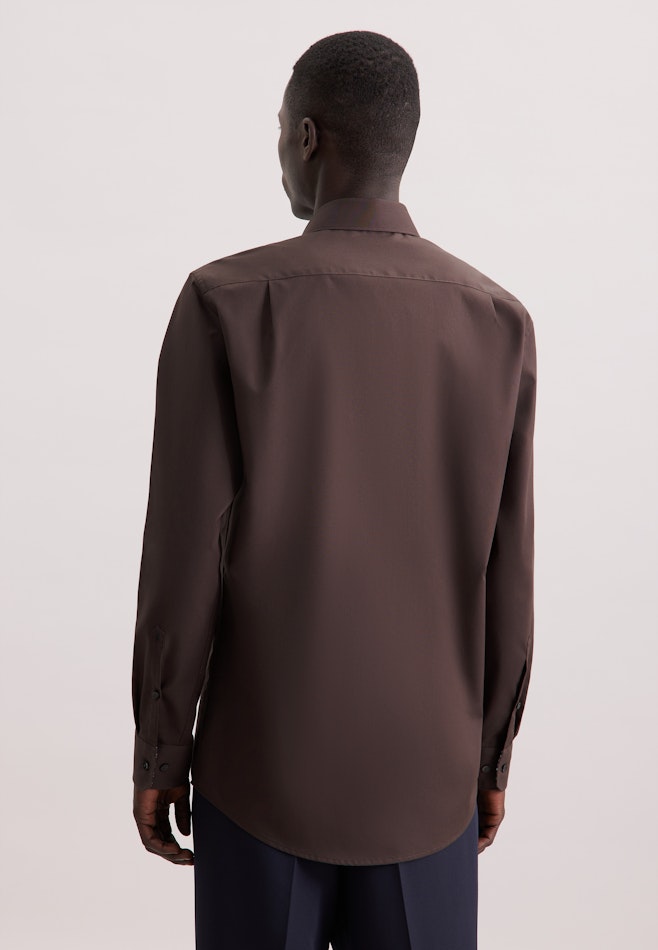 Comfort Business Hemd Uni in Braun | Seidensticker Onlineshop
