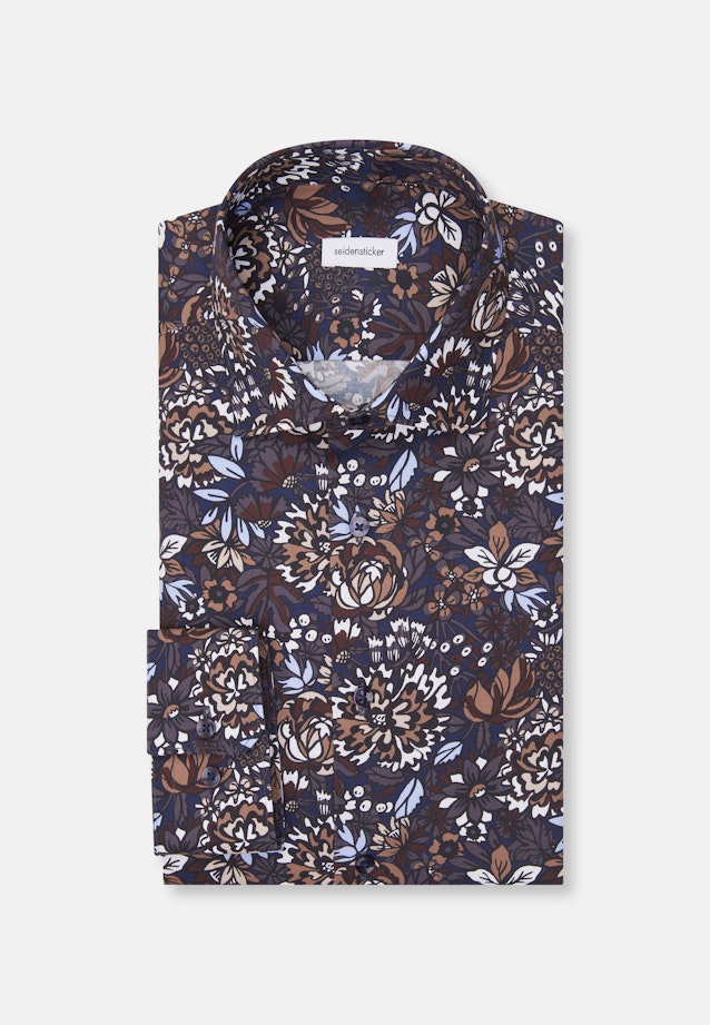 Comfort Business shirt Floral in Braun |  Seidensticker Onlineshop