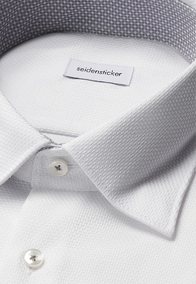 Comfort Business Hemd Struktur in Weiß |  Seidensticker Onlineshop