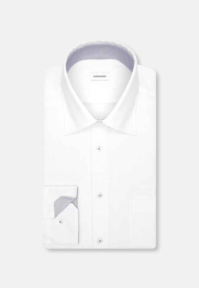 Comfort Business shirt Structure in Weiß |  Seidensticker Onlineshop