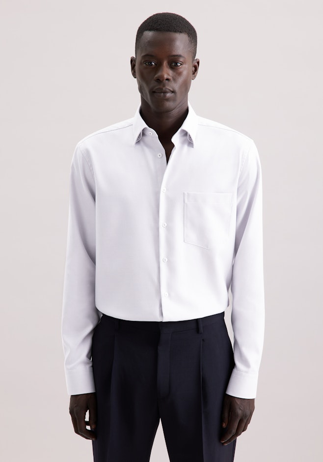 Comfort Business Hemd Struktur in Grau | Seidensticker Onlineshop