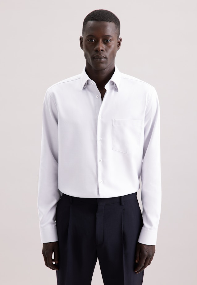 Comfort Business Hemd Struktur in Grau |  Seidensticker Onlineshop