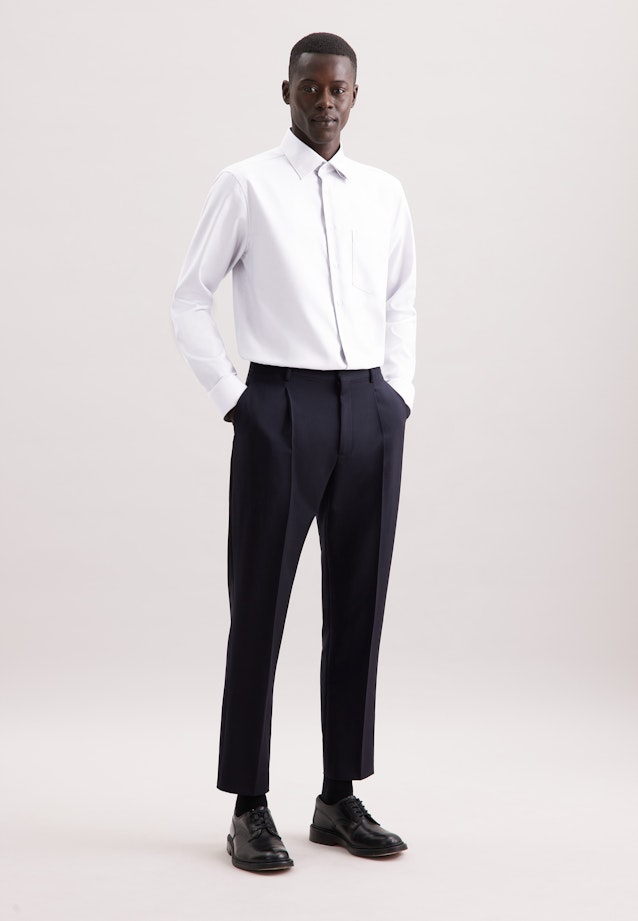 Comfort Business Hemd Struktur in Grau |  Seidensticker Onlineshop