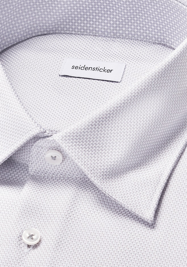 Comfort Chemise d'affaires Structure dans Gris | Boutique en ligne Seidensticker