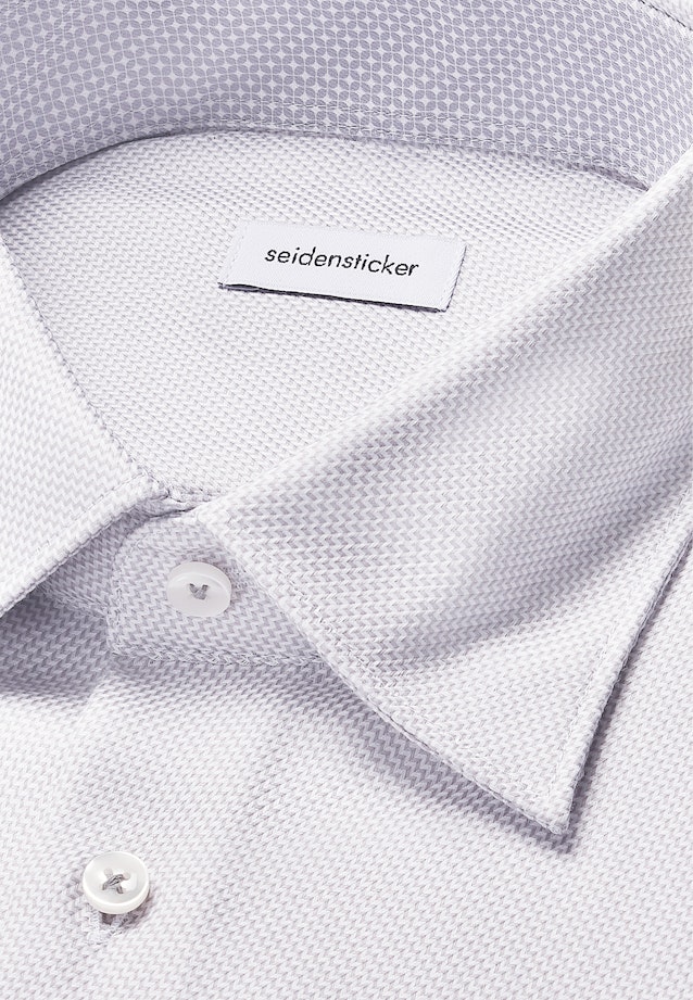 Comfort Business Hemd Struktur in Grau |  Seidensticker Onlineshop