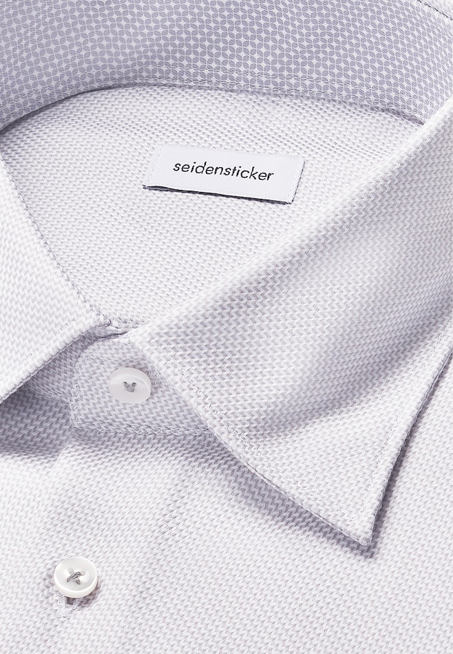 Comfort Business Hemd Struktur in Grau | Seidensticker Onlineshop