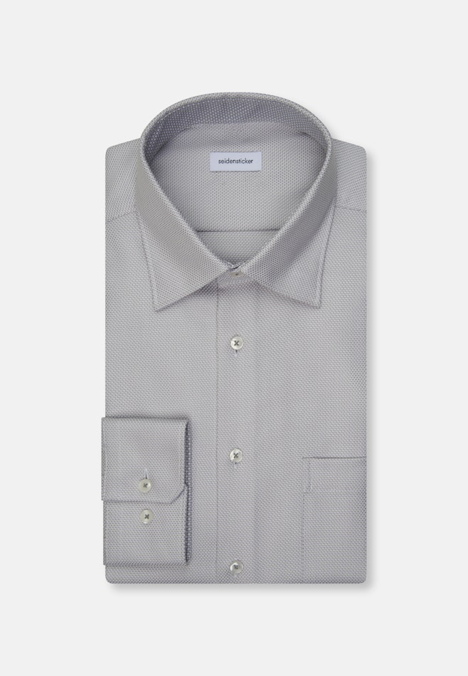 Comfort Chemise d'affaires Structure dans Gris | Boutique en ligne Seidensticker