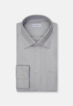 Comfort Business Hemd Struktur in Grau |  Seidensticker Onlineshop