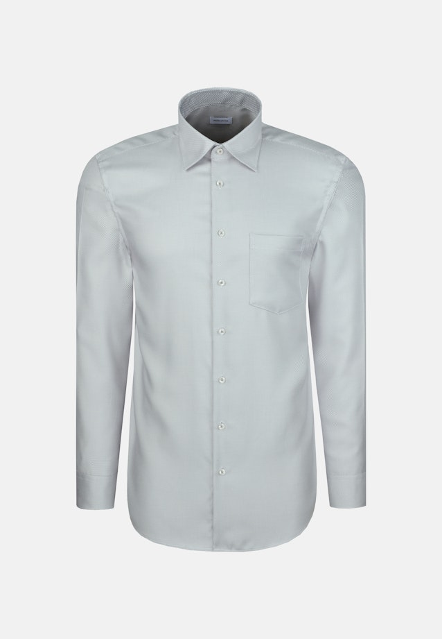 Comfort Business Hemd Struktur in Grau |  Seidensticker Onlineshop