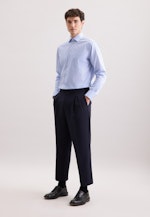 Regular Chemise Performance Imprimé in Bleu Moyen |  Seidensticker Onlineshop