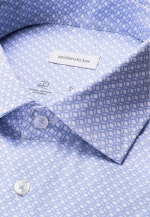 Regular Chemise Performance Imprimé in Bleu Moyen |  Seidensticker Onlineshop