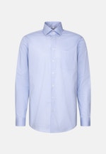 Regular Chemise Performance Imprimé in Bleu Moyen |  Seidensticker Onlineshop