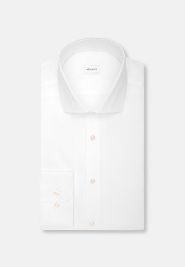 Shaped Business Hemd Uni in Weiß |  Seidensticker Onlineshop