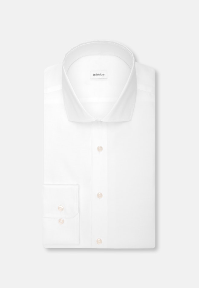 Shaped Business Hemd Uni in Weiß | Seidensticker Onlineshop
