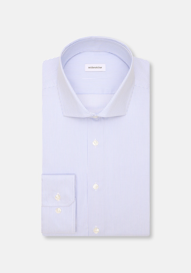 Shaped Chemise d'affaires Rayures dans Bleu Moyen | Boutique en ligne Seidensticker