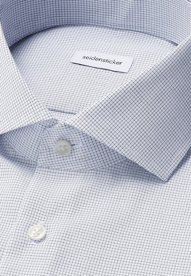 Shaped Business Hemd Karo in Dunkelblau | Seidensticker Onlineshop