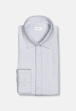 Shaped Chemise en flanelle carreaux in Bleu Moyen |  Seidensticker Onlineshop