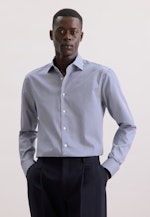 Regular Business Hemd Gestreift in Dunkelblau |  Seidensticker Onlineshop