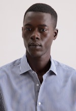 Regular Business Hemd Gestreift in Dunkelblau |  Seidensticker Onlineshop