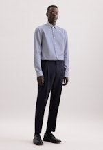 Regular Business Hemd Gestreift in Dunkelblau |  Seidensticker Onlineshop