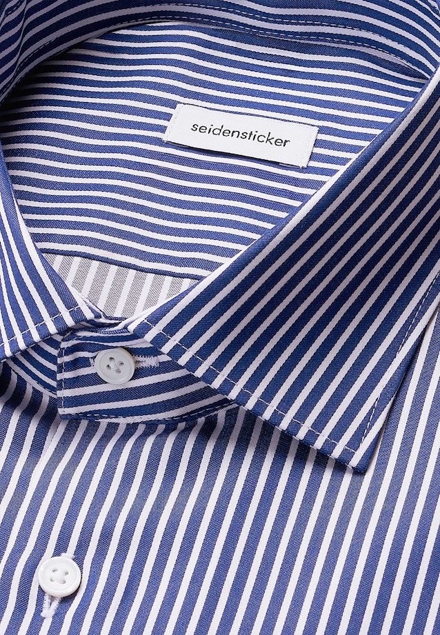 Regular Business Hemd Gestreift in Dunkelblau |  Seidensticker Onlineshop