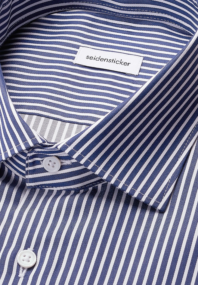 Regular Chemise d'affaires Rayures dans Bleu Foncé | Boutique en ligne Seidensticker