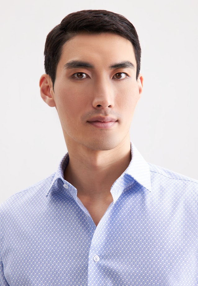 X-Slim Performance shirt in Mittelblau |  Seidensticker Onlineshop