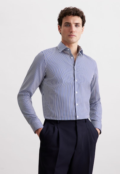 X-Slim Business shirt Stripes in Dunkelblau |  Seidensticker Onlineshop