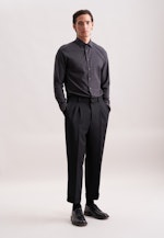 X-Slim Flanellhemd Uni in Grau |  Seidensticker Onlineshop