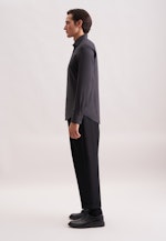 X-Slim Chemise en flanelle Uni in Gris |  Seidensticker Onlineshop